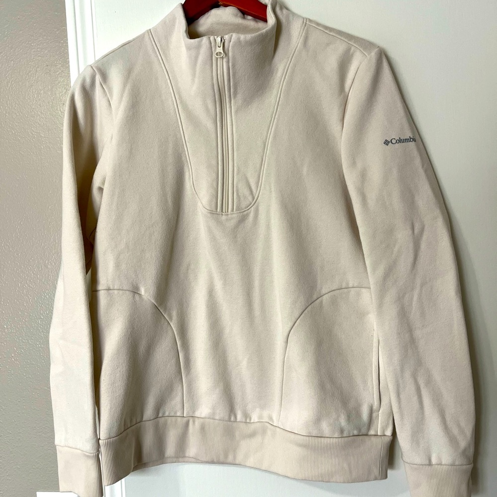 WOMENS COLUMBIA 3/4 ZIP SWEATSHIRT